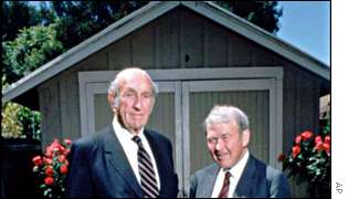 Bill Hewlett(H) And Dave Packard(P) Of HP